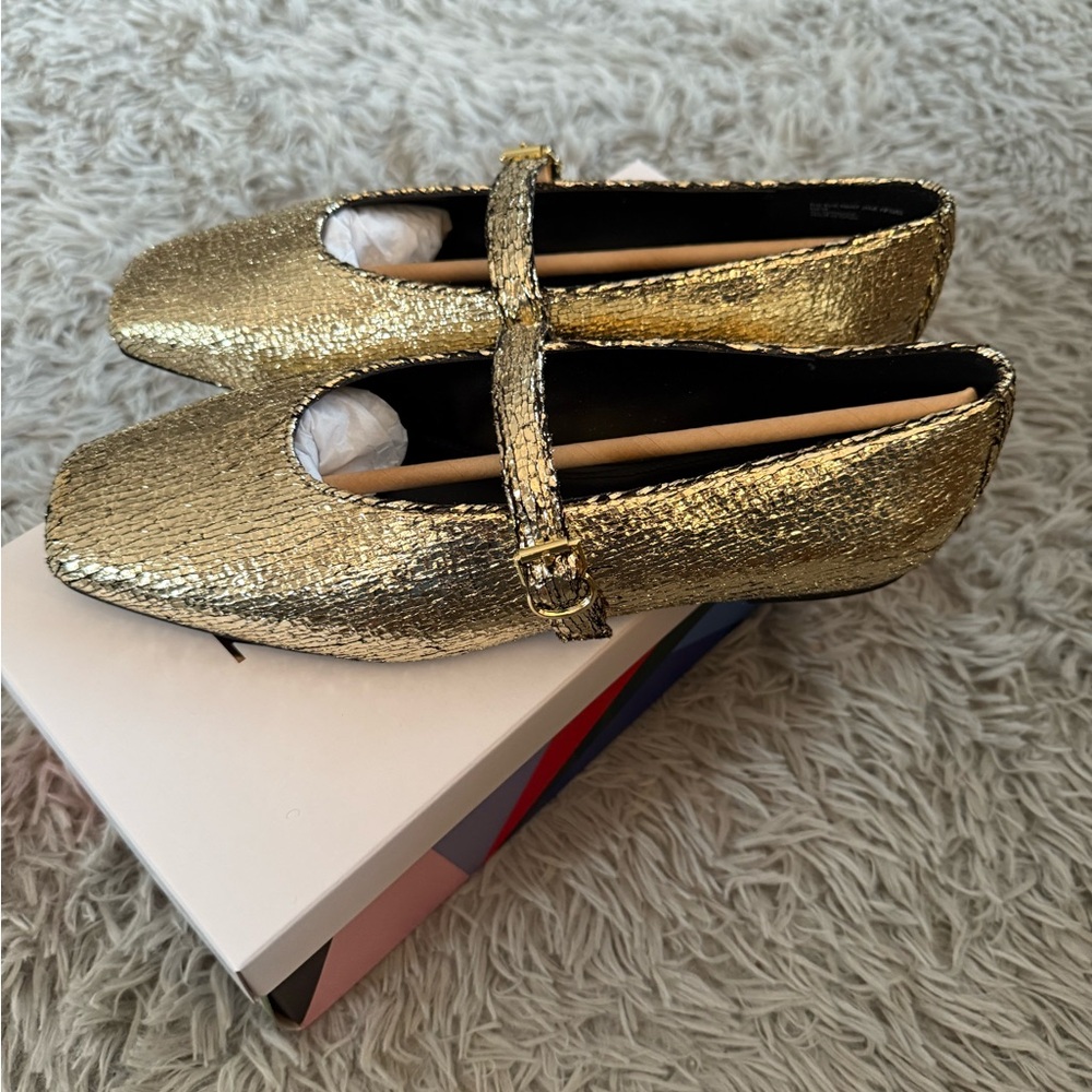 Katy Perry Collections Gold Flats